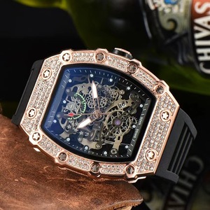 Richard New Release Men's Sports Watch Hot-Selling <strong>Mechanical</strong> Style Barrel-Shaped Hollow Luminous Consumer <strong>Electronics</strong> - Product Image 6