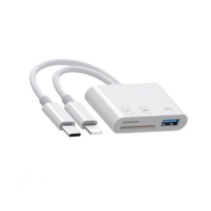 Venta al por Mayor de Lector de Tarjetas Tres en Uno para iPhones - <span class=keywords><strong>Adaptador</strong></span> de Memoria TF y Cable OTG para Computadoras - Product Image 1