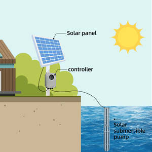 Bomba de Pozo Profundo Solar QY de 825W, 55m de Altura, 6.5m/H, 0.5 HP, Alta Presión |   Impulsor de Acero Inoxidable IP68 Resistente al Agua |   Granja Pequeña - Product Image 5
