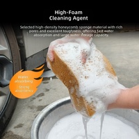 Éponge de lavage de voiture en mousse de polyuréthane de qualité supérieure, hautement absorbante, anti-rayures, microporeuse, séchage rapide, excellente rétention d'eau