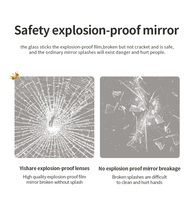 Miroir de salle de bain décoratif mural Fullkenlight sans cadre, rétroéclairé par LED, avec commande tactile intelligente et anti-buée