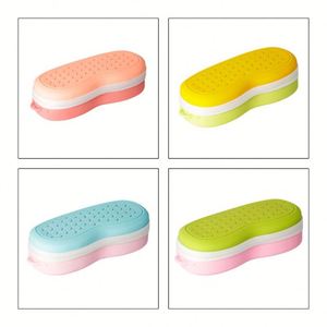Lunettes de natation portables en silicone avec trou de drainage et étui de protection - Product Image 5