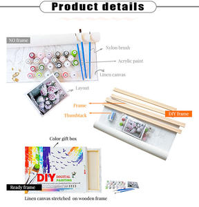 <span class=keywords><strong>Peinture</strong></span> à l'<span class=keywords><strong>huile</strong></span> personnalisée par numéros pour amis, adultes et enfants, <span class=keywords><strong>Kit</strong></span> de <span class=keywords><strong>peinture</strong></span> à l'<span class=keywords><strong>huile</strong></span> pour débutants, couleur par numéros pour adultes, vente en gros - Product Image 6