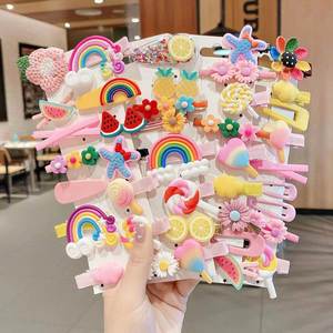 14 Pcs/set Cute Cartoon Hair <b>Clips</b> Set Kid Barrettes Hairgrips Girl Crystal Hair <b>Clip</b> Accessories Gift Set Japan Korea Style - Product Image 1