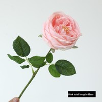 Bunga sintetis Austin Rose kualitas tinggi dekorasi bunga Artificielle pernikahan unik Peony sutra lateks sentuhan nyata bunga buatan