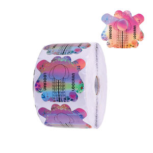 Muestra de Marca Privada <span class=keywords><strong>2022</strong></span>, 500 Piezas de Moldes de <span class=keywords><strong>Uñas</strong></span> de Acrílico con Forma de Mariposa, Moldes de Gel para <span class=keywords><strong>Uñas</strong></span>, Color Mágico Holográfico, Moldes de Arte de <span class=keywords><strong>Uñas</strong></span> de Aluminio - Product Image 1