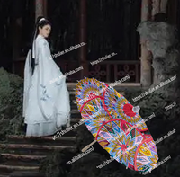 Parapluie personnalisé avec logo, fabrication artisanale éthiopienne, parapluie uni avec manche en bois pour mariage