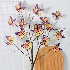 Ramo de Flores Artificiales de Mariposa al por Mayor, Decoración para el Hogar y Fiestas, Centros de Mesa Realistas de Alta Calidad, Ramo de Flores Artificiales de Seda - Product Image 2