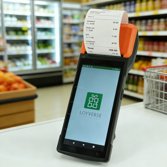 Loyverse Compatible 5.5 Inch Touch Screen Android POS Terminal with 58mm Printer