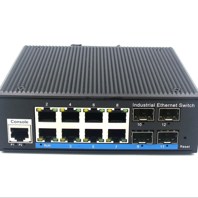 FOWAY4512PFSP-YH WEB managed POE switch 8 10/100/1000M RJ45 ports +2 1000M SFP uplink DC48V not include power adaptor
