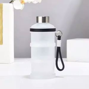 Vaso Mezclador Portátil de Plástico de 3 Capas para Proteínas en Polvo, Almacenamiento de Suplementos Fitness, Cápsulas Medicinales y Bebidas - Product Image 2