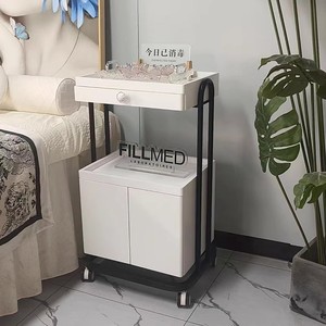 Hot Sale Beauty Bar Multi-functional ABS Beauty Rack Spa White Gray Beauty Equipment Trolley - Product Image 4