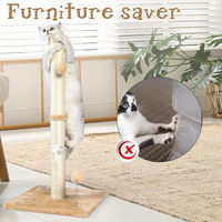 OEM ODM Poteau à gratter pour chat en sisal naturel, base stable, anti-déchirure, pour le tranchage quotidien des griffes des chatons