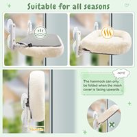Meubles pour chats pour petits espaces, hamac de fenêtre pliable, perchoir à ventouses puissantes, sans perçage, produit pour animaux de compagnie, vente en gros