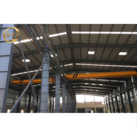 Estructura de Acero Ligero de Alta Calidad, Nave Prefabricada, Almacén, Taller, Material de Construcción, Soldadura, Doblado, Corte