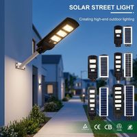 Farolas Solares, Luces Solares para Jardín, Iluminación Exterior, Impermeables IP65 y con Protección Contra Rayos, Certificación CE