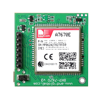 1pc Nouveau Kit de Démarrage A7670E avec Emplacement pour Carte Nano SIM Push-Push LTE Cat 1 GSM GPRS LBS