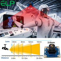 Módulo de Cámara Micro USB ELP Full HD 1080P, Sin Controladores, Alta Velocidad, VGA 100FPS 720P 60fps 1080P 30fps USB 2.0, Cámara Lightburn