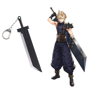 Porte-clés en métal du fabricant Cloud Strife Buster Sword Keychain Final Fantasy Remake Zack Fair Weapon Sword Keychain - Product Image 1