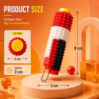 Porte-clés multifonction 5-en-1 : Jouet sensoriel anti-stress, clicker, spinner, slider – Cadeau promotionnel portable, couleur personnalisable
