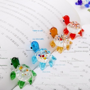 Nieuwe stijl kleine schildpad gepolijste gekleurde ambachtelijke ornament huisdecoratie <span class=keywords><strong>aquarium</strong></span> landschapsdecoratie vis voor decoraties - Product Image 4