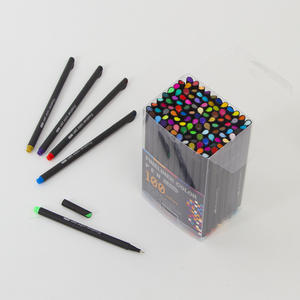 Stylos de couleur à pointe fine, 100 couleurs, marqueurs pour dessin artistique, prise de notes, calendrier avec écriture double face - Product Image 2