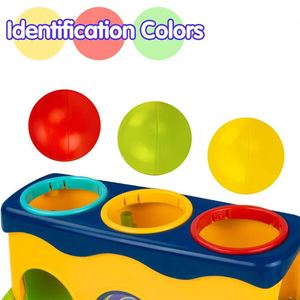 Jouet éducatif en plastique pour enfants Zhorya : Plateforme d'empilage et de tombée de balles colorées pour tout-petits - Product Image 3