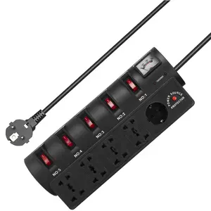 Multifunctionele Europese Thailand Universele Stekkers En Stopcontacten 9way Outlet Muliple Type Extension Power Strip