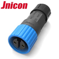 Connecteurs de câbles étanches Jnicon M15 standard à 2 broches mâle et femelle pour pilote LED