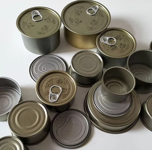 Boîtes en fer blanc de qualité alimentaire en deux parties avec anneau de tirage pour impression offset de logo personnalisable, petits emballages alimentaires pour la vente en gros - Product Image 6