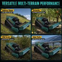 Tondeuse à gazon télécommandée Vigorun MTSK800, mécanisme de freinage sécurisé, broyeur à fléaux haute performance pour grands terrains