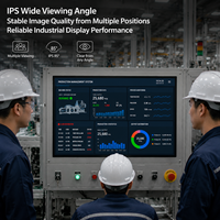 Layar LCD TFT Industri 15.6 inci 1920*1080 IPS EDP 1.2 Full HD untuk Panel PC HMI