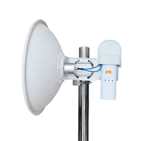 Antena parabólica direccional de alta ganancia (dBi) de punto a multipunto de 4.8-6.5 GHz, 29 dBi, MIMO.
