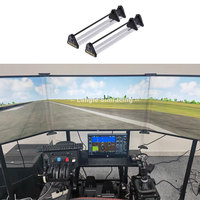 Kit d'élimination des bordures optiques pour triple moniteur, accessoire de visionnement sans coupure pour cockpit de simulation de course