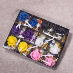 Masque de <span class=keywords><strong>venise</strong></span> aimants réfrigérateur 3D autocollants grande pivoine fleur filet chapeau artisanat Mardi Gras fête de mariage faveurs avec boîte - Product Image 2