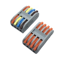 4p pour PCT Soft Hard Quick Connect Wire Joint Terminal Block Building Quick Connect 4-5 Connector for Power Parallel Connecting