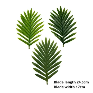 Pianta Artificiale Verde, Palma con Foglie in Seta, Eco-Compatibile, per Interni, Soggiorno, Ufficio, Pianta in Vaso, Decorazione per Giardino, Bonsai - Product Image 4