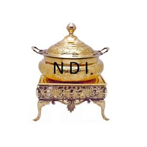 Laiton métal chauffe-plats chauffe-plats luxe fête de mariage restauration servant haute qualité Buffet servant chauffe-plat - Product Image 1