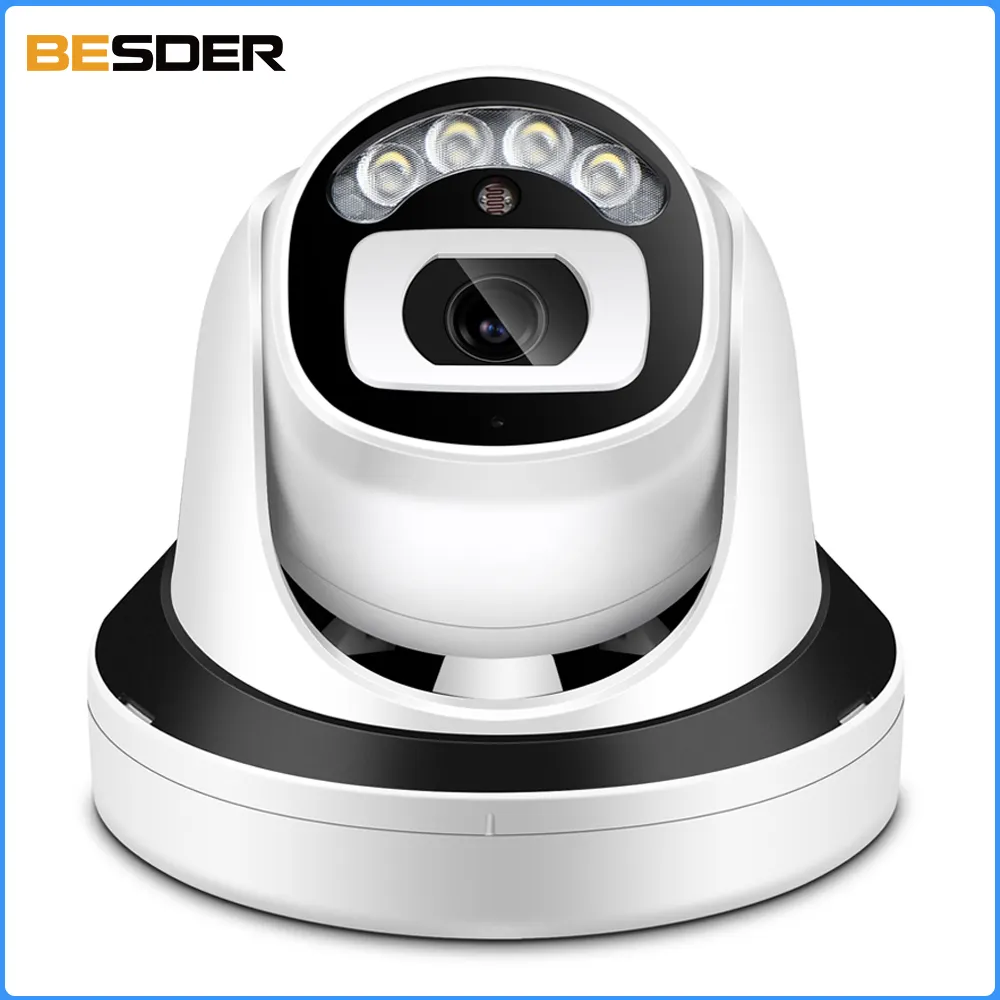 BESDER Ultra HD 2.4GHz Wifi Surveillance Camera Cloud Storage Built-in Card Slot Two-way Audio CCTV Camera 5MP