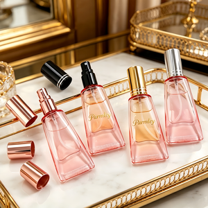 Nouvelle bouteille <span class=keywords><strong>de</strong></span> <span class=keywords><strong>parfum</strong></span> portable fantaisie mini 10 ml en verre en forme <span class=keywords><strong>de</strong></span> tube rose unique avec bouchon - Product Image 4