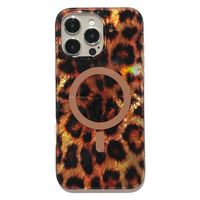 Étui de téléphone magnétique sans fil en TPU à motif léopard tendance et sexy pour iPhone 17 Promax 16 15 14 13