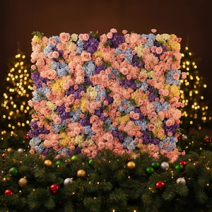 Annielu Factory - Pared de Flores Artificiales de Venta Caliente, Decoración de Fondo para Bodas, Hecho a Mano, Ecológico, Estilo Moderno para Fiestas - Product Image 1