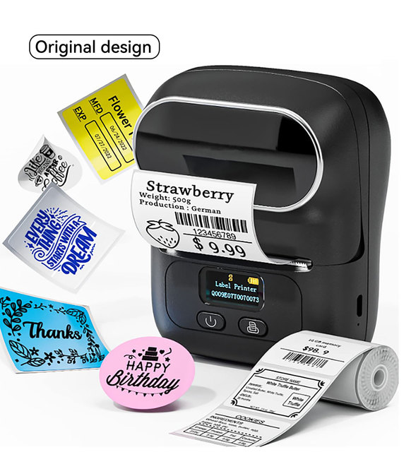 Thermal Label Maker M110 Pocket Mobile Barcode Mini Portable Printer Mini Portable Thermal Wireless Handheld Printer