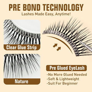 Ciglia <span class=keywords><strong>a</strong></span> Ciuffetti Morbidi Urtal, Mix di Ciglia Individuali con Curvatura Naturale, Ciglia Finte in Visone <span class=keywords><strong>Pre</strong></span>-Tagliate, Ciuffetti di Ciglia Personalizzabili con Logo, Ciglia <span class=keywords><strong>a</strong></span> Ventaglio - Product Image 5