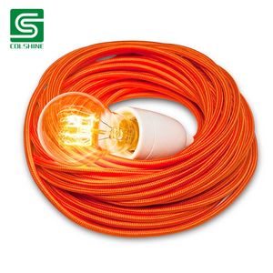 Câble de <span class=keywords><strong>suspension</strong></span> rétro en <span class=keywords><strong>tissu</strong></span> tressé isolé en PVC 220V à hauteur réglable <span class=keywords><strong>pour</strong></span> luminaires suspendus de loft et éclairage mural de café - Product Image 6