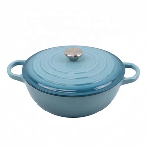 Olla de <span class=keywords><strong>Hierro</strong></span> <span class=keywords><strong>Fundido</strong></span> Premium Health de 26 cm, Antiadherente, Esmaltada, con Doble Asa, Olla de <span class=keywords><strong>Hierro</strong></span> <span class=keywords><strong>Fundido</strong></span> Comercial - Product Image 5