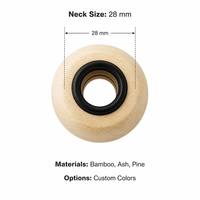 Tapa de Difusor de Madera Ecológica Premium de 28 mm, Tapa de Bambú, Fresno y Pino para Botella de Difusor de Aroma, Proveedor Mayorista B2B