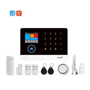 Anti theft wireless home safety alarm panel GSM Wifi Tuya intelligent life alarm system kit