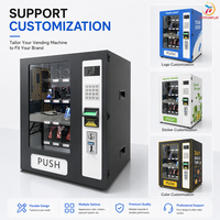 Máquina Expendedora Pequeña Inteligente JFP para Bebidas y Snacks, con Aceptador de Billetes y Monedas, Sin Efectivo