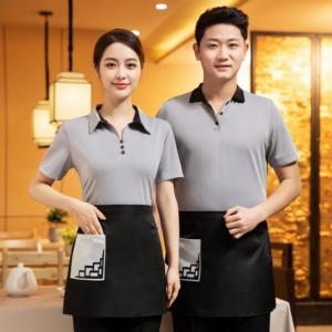 Uniforme <span class=keywords><strong>de</strong></span> serveur <span class=keywords><strong>de</strong></span> restaurant, hôtel, avec logo personnalisé, <span class=keywords><strong>robe</strong></span> <span class=keywords><strong>de</strong></span> <span class=keywords><strong>serveuse</strong></span> - Product Image 3